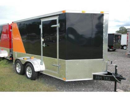 2012 CARGO SOUTH 7X12 MOTORCYCLE TRAILER